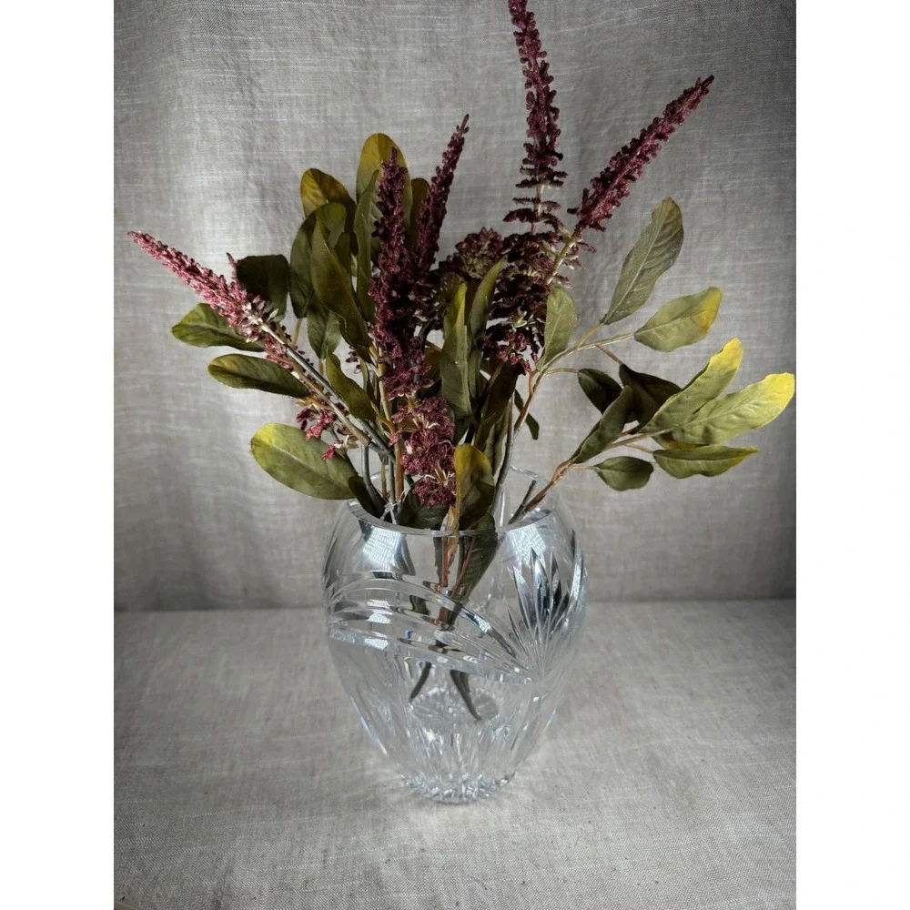Marquis by Waterford Crystal Vase Good Vintage Clear Cut Glass 8 Inch Germany